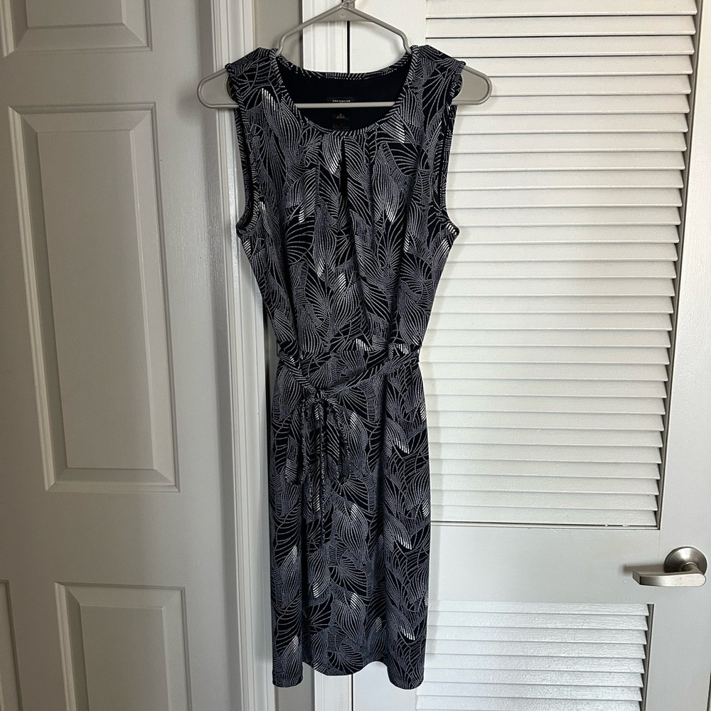 Blue and Silver Sleeveless Dress